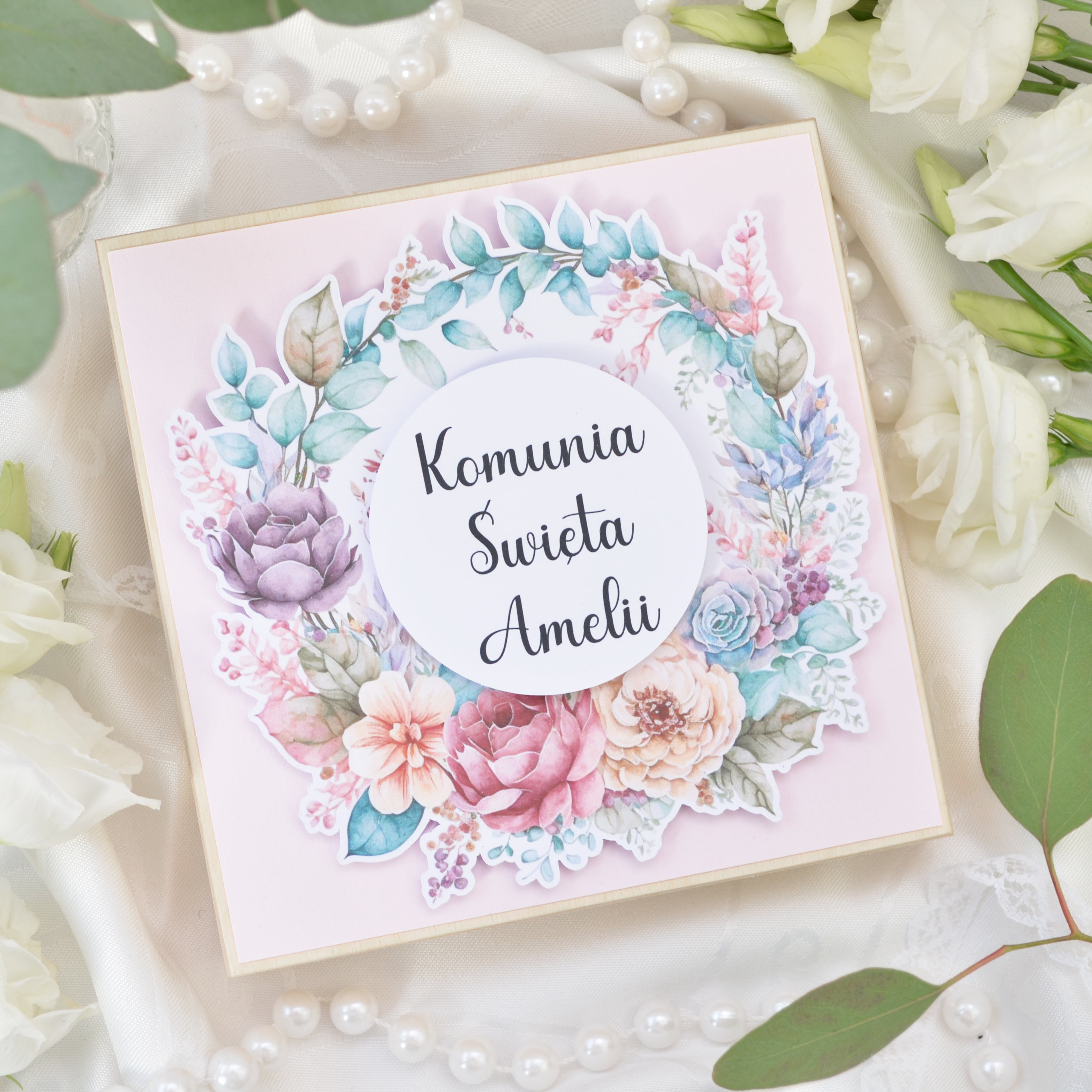 Pamiątka Komunijna - pastelowa