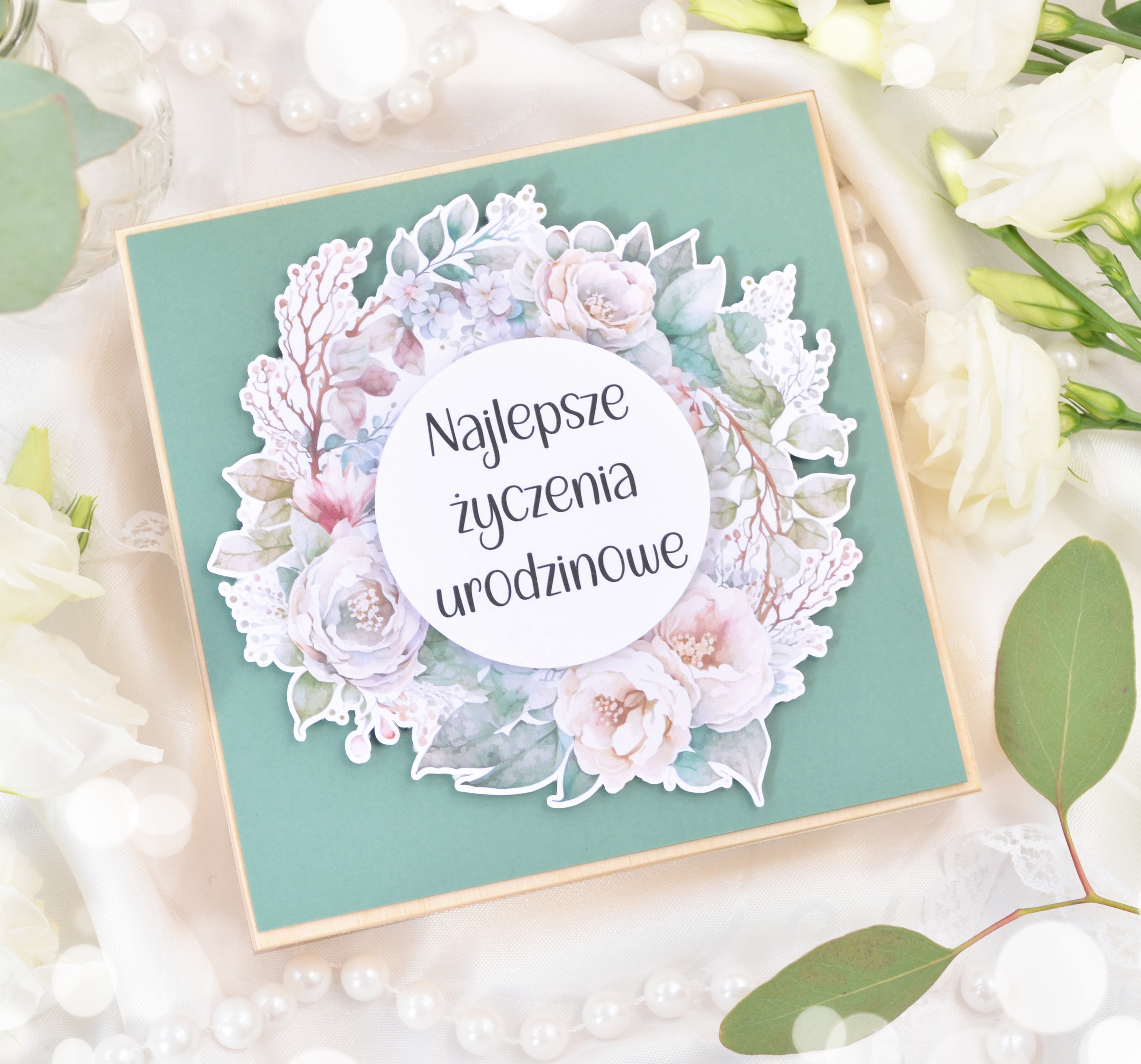 Pamiątka urodzinowa - miętowa