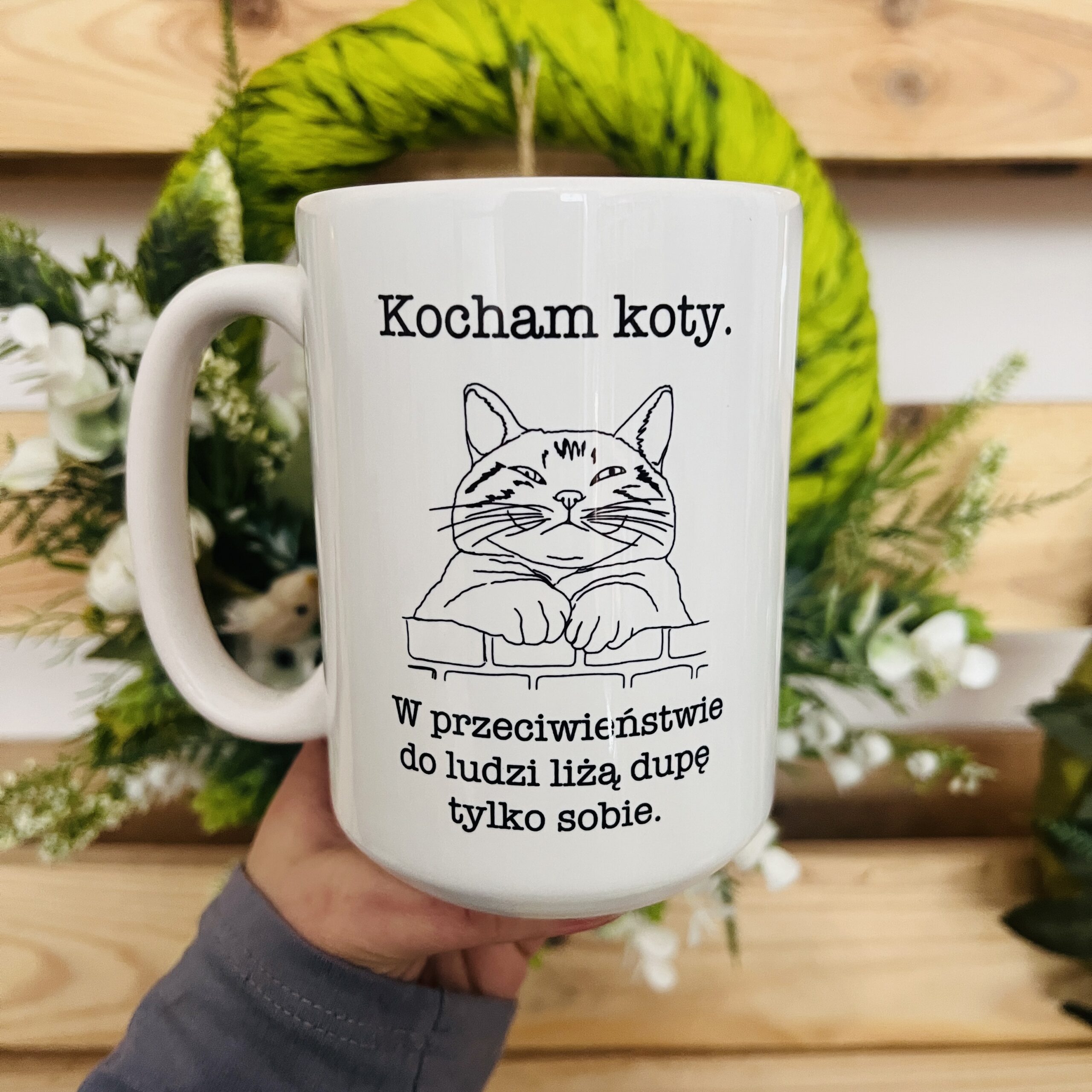 Kubek - kocham koty