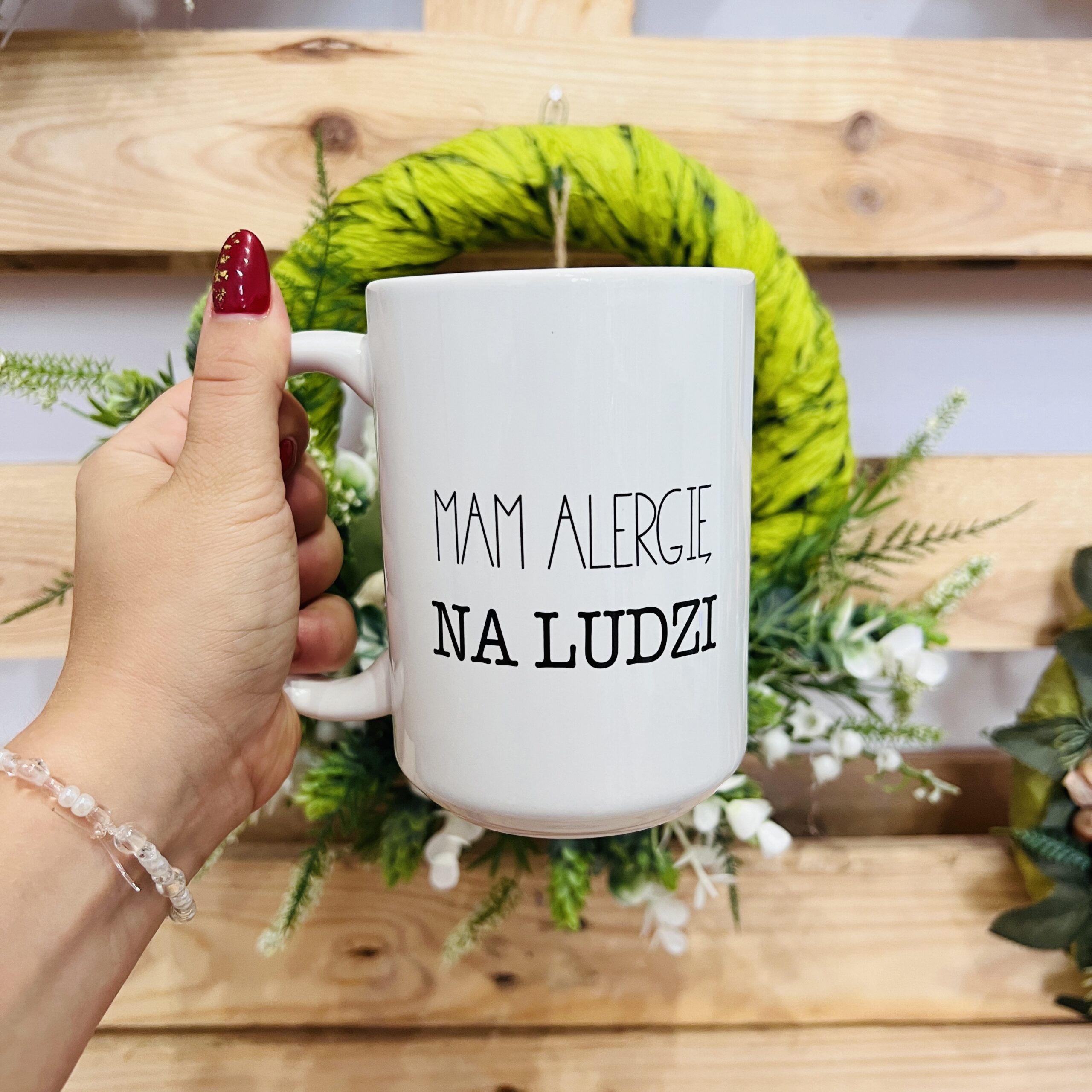 Kubek - mam alergię na ludzi