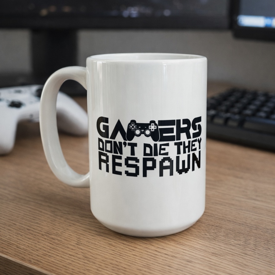 Kubek dla gracza - gamers don't die